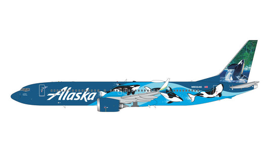 GeminiJets 1/200 Alaska Airlines Boeing 737-9MAX Orca