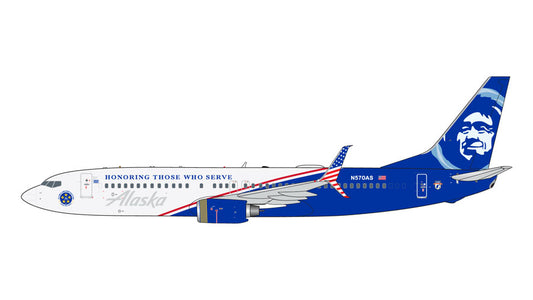 GeminiJets 1/400 Alaska Airlines 737-900 Veterans