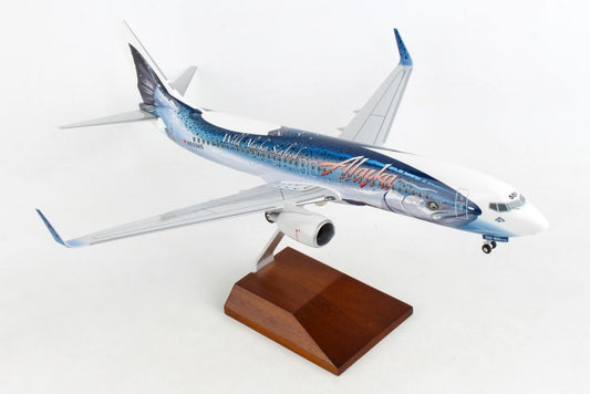 SkyMarks Supreme 1/100 Alaska Airlines 737-800 Salmon