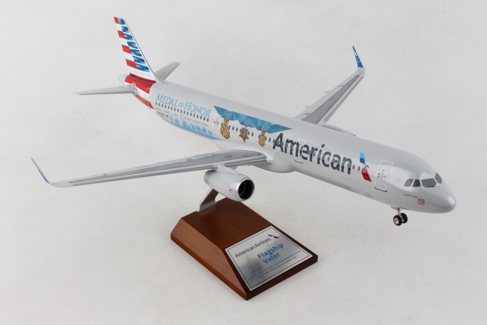 SkyMarks Supreme 1/100 American Airlines A321 Medal of Honor
